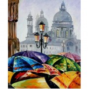 Картина по номерам Идейка Яркие зонты 40х50см KHO2136