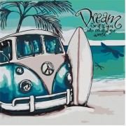 Картина по номерам Идейка Морской пейзаж Иди за мечтой 40*40см KHO2728