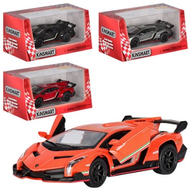 Машинка инерционная металл Lamborghini Veneno KT5367W