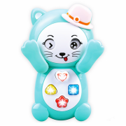 Детский интерактивный телефон ''Ау котик'' 7828 PLAY SMART на рус. языке (Turquoise)