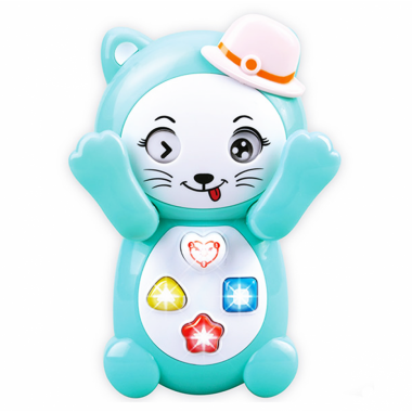 Детский интерактивный телефон ''Ау котик'' 7828 PLAY SMART на рус. языке (Turquoise)