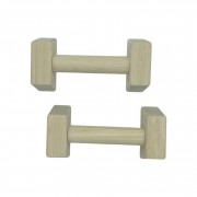 Паралетсы, упоры для отжимания деревянные Wood Gym Push Up NE-WD-20 из бука 20 см 2 шт