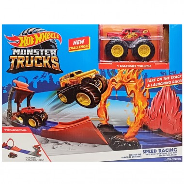 Игровой набор Автотрек Monster Trucks MS44(Red) 1 машинка в комплекте