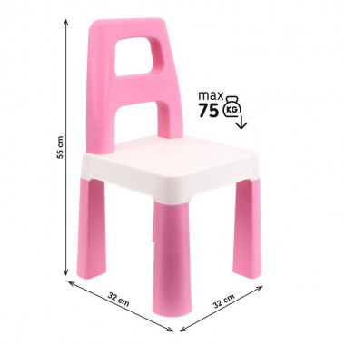 Детский стул Kids Chair 0167TXK розовый, до 75 кг