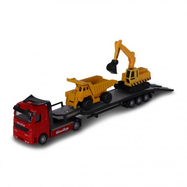 Игровой набор Автоперевозчик TechnoDrive 541757.270 самосвал, экскаватор