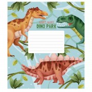 Зошит учнівський Dino park 012-3227K-2 в клітинку на 12 аркушів