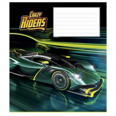 Тетрадь ученическая "Crazy riders" 012-3258L-2 в линию, 12 листов