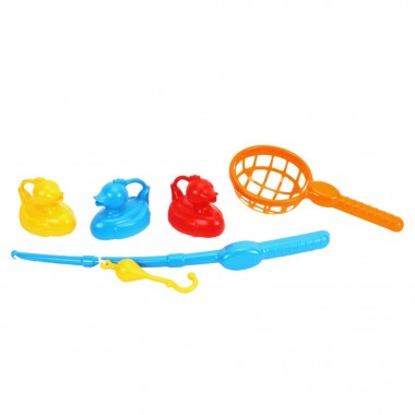 Детский игровой набор Рыбалка ТехноК 7594TXK сачок и три уточки