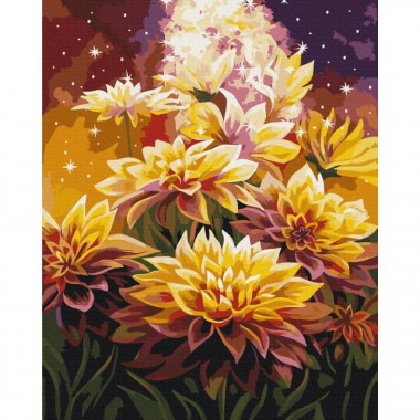 Картина по номерам Космические цветы Brushme BS53568 40х50 см