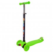 Самокат детский 3-х колесный Scooter Maxi SC2401(Green) светящиеся колеса, зеленый