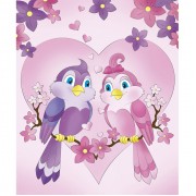 Роспись по холсту Идейка Романтические птички 25*30 см 7158/2