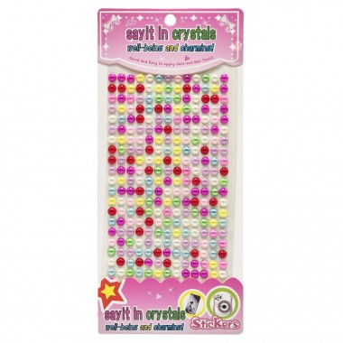 Напівбусини наклейки Bambi Планшетка №28, 6 мм, на планшетці 260 шт