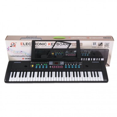 Синтезатор Bambi MQ-023UF 61 клавиша, 16тонов, FM, USB вход, микрофон, от сети