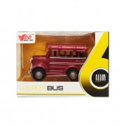 Дитячий металевий Автобус Bambi MY66-Q1215 інерційний Вишневий