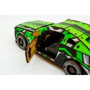 Деревянный 3D конструктор Mustang GT Puz-00640, 162 детали