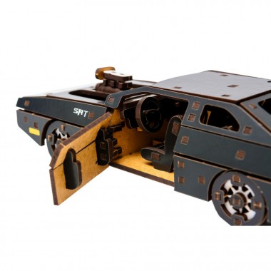 Деревянный 3D конструктор Fast Furious Puz-62519, 125 деталей, черный