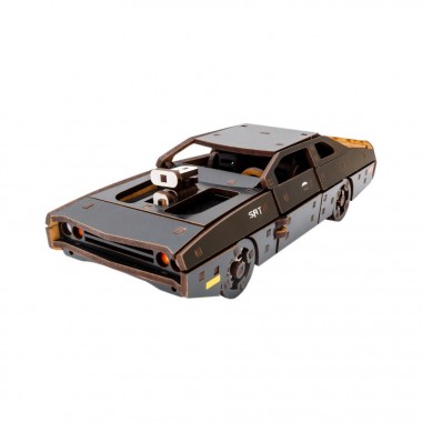 Деревянный 3D конструктор Fast Furious Puz-62519, 125 деталей, черный