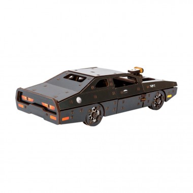 Деревянный 3D конструктор Fast Furious Puz-62519, 125 деталей, черный