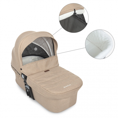 Коляска детская универсальная 2в1 EL CAMINO ME 1085 Denim Beige