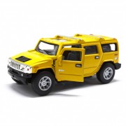 Колекційна іграшкова машинка HUMMER H2 SUV KT5337W інерційна  Жовтий