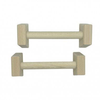 Паралетси, упори для віджимання дерев'яні Wood Gym Push Up NE-WD-40 з бука 40 см 2 шт