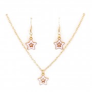 Біжутерія дитяча 2 в 1 Stars Fashion T24608 сережки + підвіска