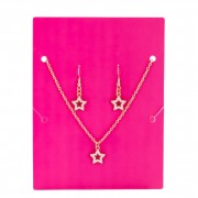 Біжутерія дитяча 2 в 1 Stars Fashion T24608 сережки + підвіска