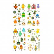Набір дитячих тимчасових тату «Роботи» tattoo-kids-mini-set-robots