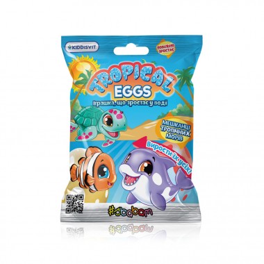 Растущая игрушка Жители тропических морей #sbabam 77/CN-2020 в яйце «Tropical Eggs»