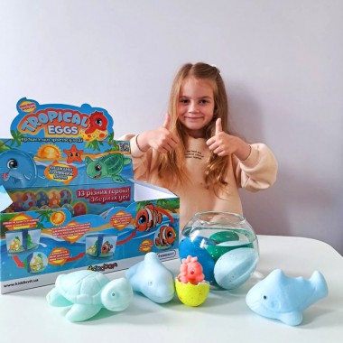 Растущая игрушка Жители тропических морей #sbabam 77/CN-2020 в яйце «Tropical Eggs»