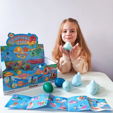 Растущая игрушка Жители тропических морей #sbabam 77/CN-2020 в яйце «Tropical Eggs»