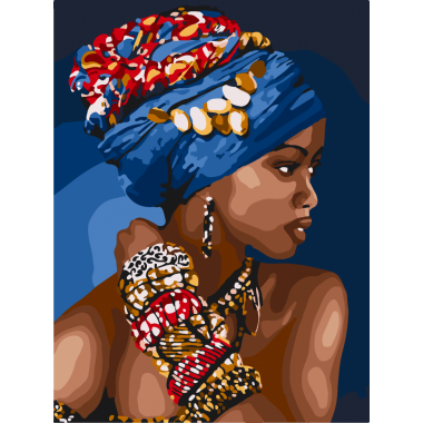 Картина по номерам African woman 10369-NN 30х40 см