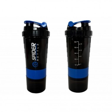 Шейкер спортивный Spider EF-7200-BL 0,5 л, Черно-синий Шейкер спортивный Spider EF-7200-BL 0,5 л, Черно-синий