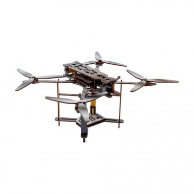 Деревянный 3D конструктор FPV дрон Puz-00923, 95 деталей