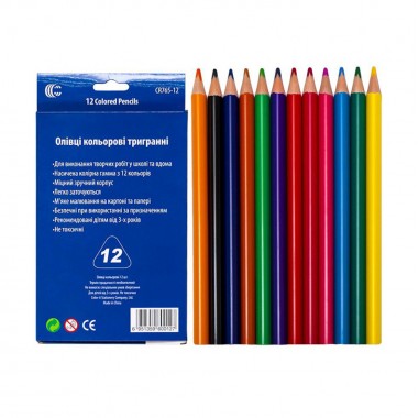 Олівці "JAMBO" COLOR-IT CR765-12 12 кольорів