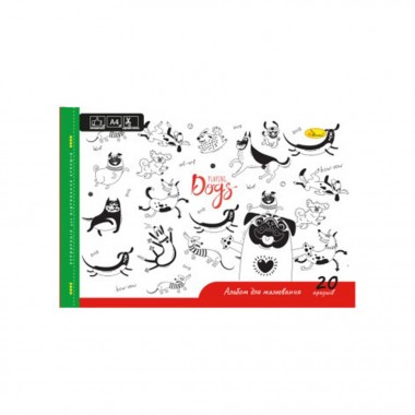 Альбом для рисования A4 Playing Dogs АП-0303-6 скоба с перфорацией
