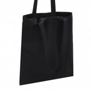 Екосумка для покупок Сумка-шоппер чорна, розмір 38 х 42 см (140 г/м2)
