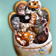 Дерев'яний пазл-вкладиш