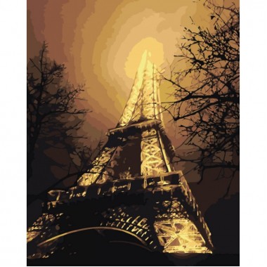 Картина по номерам Идейка Городской пейзаж В красках ночного города 40х50см KHO2190
