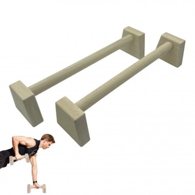 Паралетси, упори для віджимання дерев'яні Wood Gym Push Up NE-WD-60 з бука 50 см 2 шт