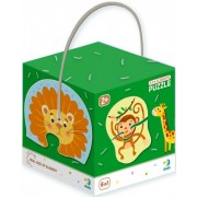 Дитячий пазл Дикі тварини DoDo 300153, 2-3-4 елемента