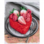 Картина по номерам Любовь на десерт Brushme BS53586 40х50 см