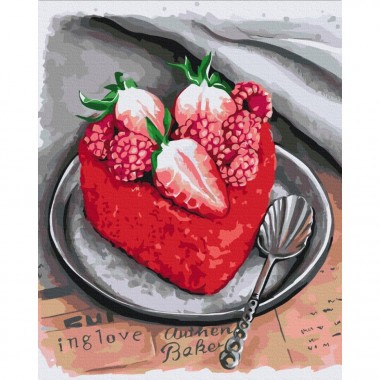 Картина по номерам Любовь на десерт Brushme BS53586 40х50 см