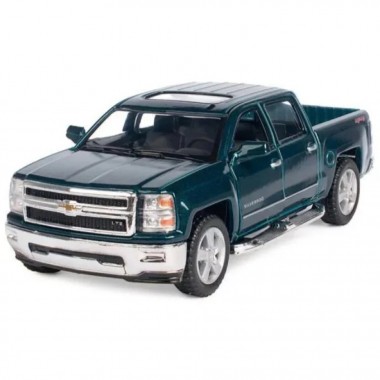 Коллекционная машинка "Chevrolet Silverado 2014" KT5381W(Green) масштаб 1:42 Коллекционная машинка "Chevrolet Silverado 2014" KT5381W(Green) масштаб 1:42