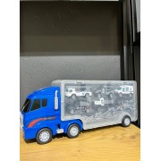 Детский трейлер с машинками PS006-3 в наборе 6 машинок