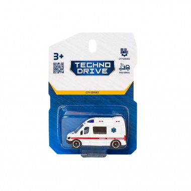 Автомодель детская Скорая помощь TechnoDrive 250421CG-3 масштаб 1:64