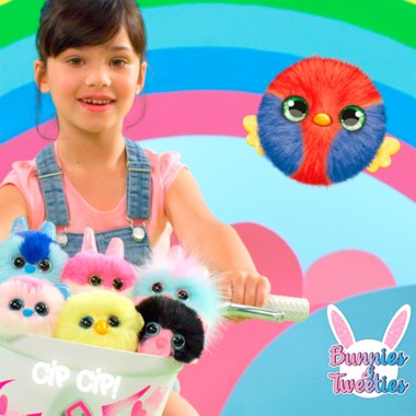 Мягкая коллекционная игрушка-сюрприз Зайчики и птички #sbabam T082-2019 серия Doki Doki