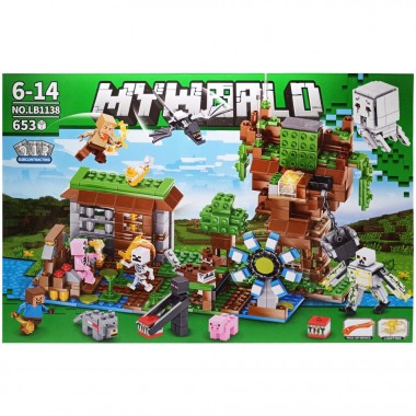 Конструктор Minecraft LB 1138, 653 детали