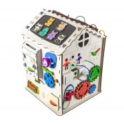 Будинок великий розвивальний. Бізіборд B009 з підсвічуванням