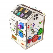 Будинок великий розвивальний. Бізіборд B009 з підсвічуванням